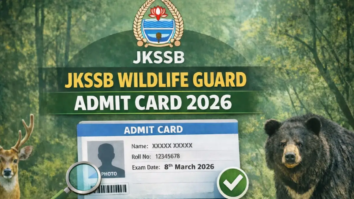 JKSSB Wildlife Guard Admit Card 2026 Out