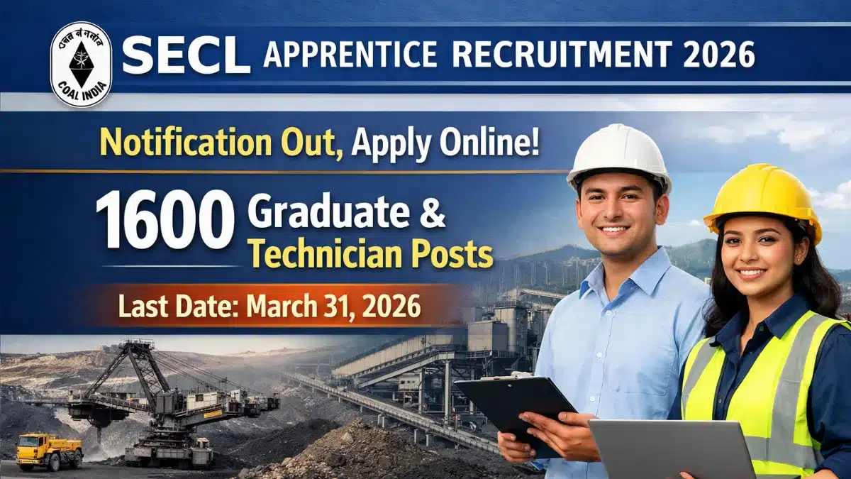 SECL Apprentice Recruitment 2026