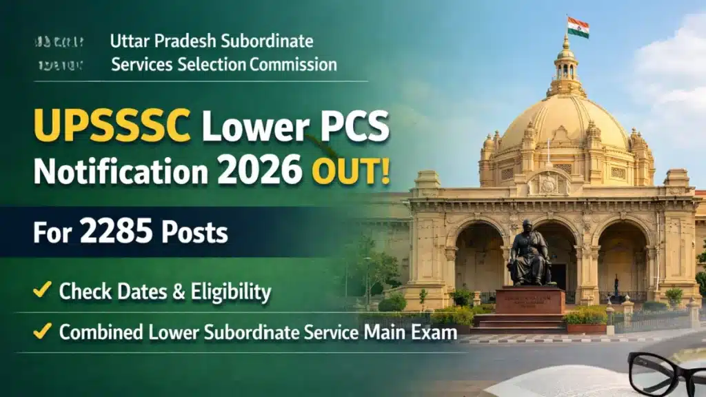UPSSSC Lower PCS Recruitment 2026