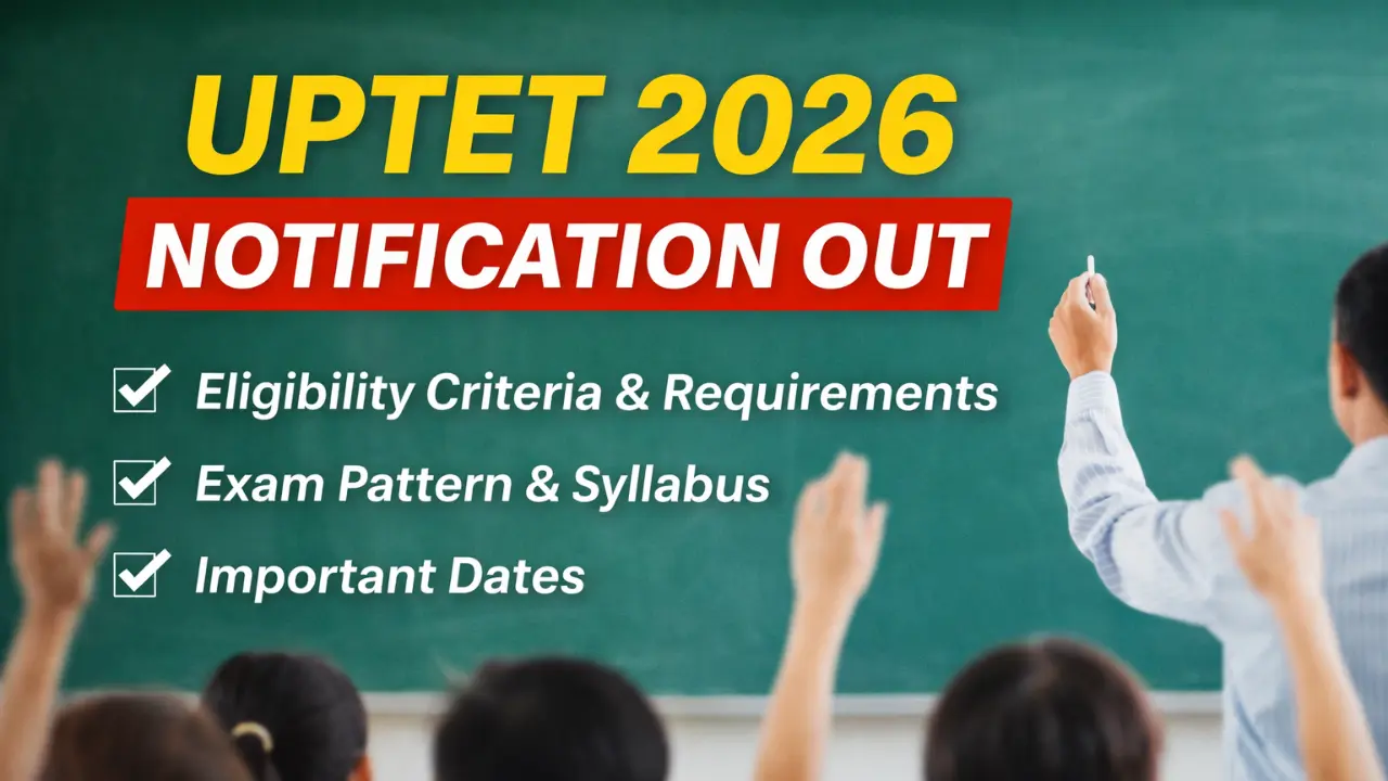 UPTET Notification 2026 OUT