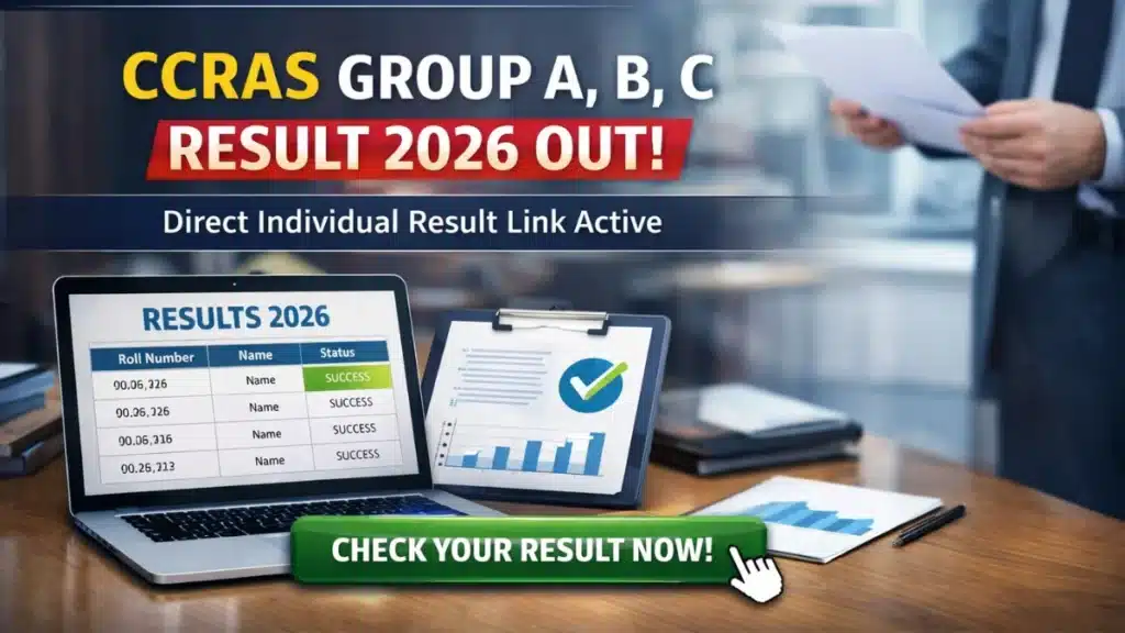 CCRAS Result 2026 Out