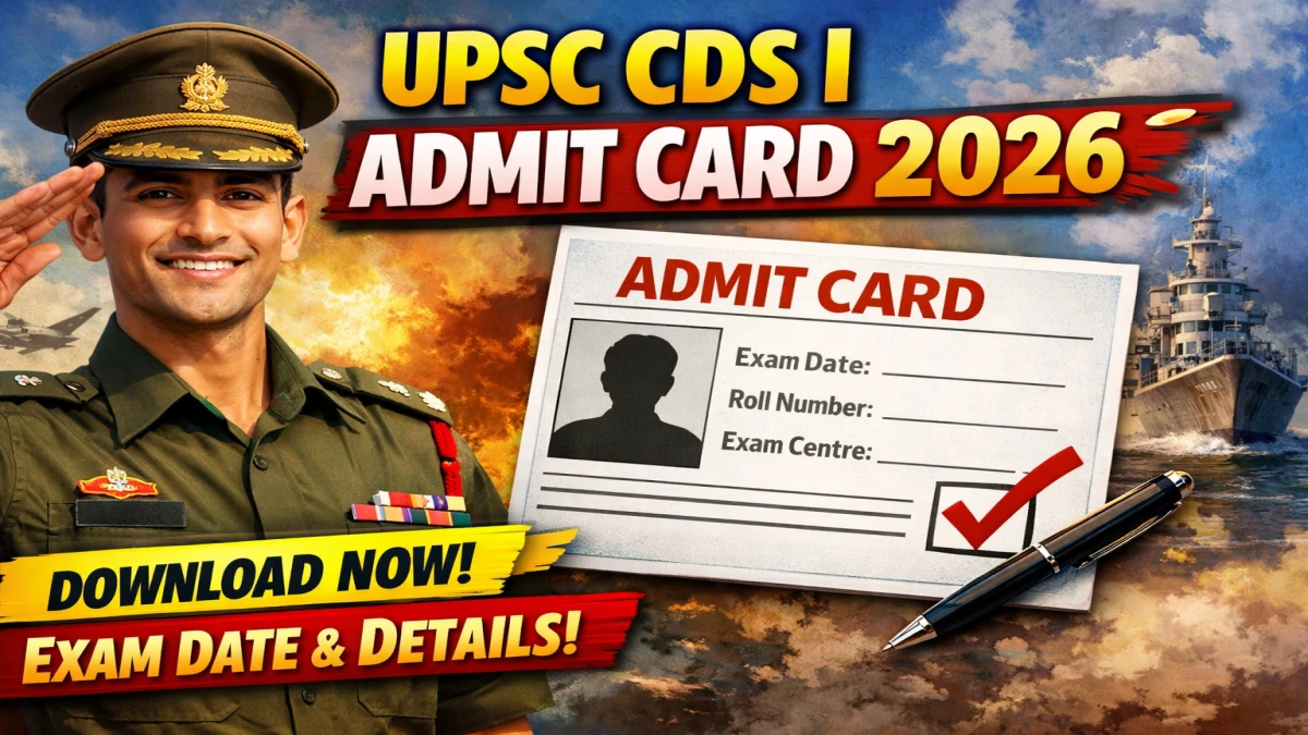 CDS Admit Card 2026 Out