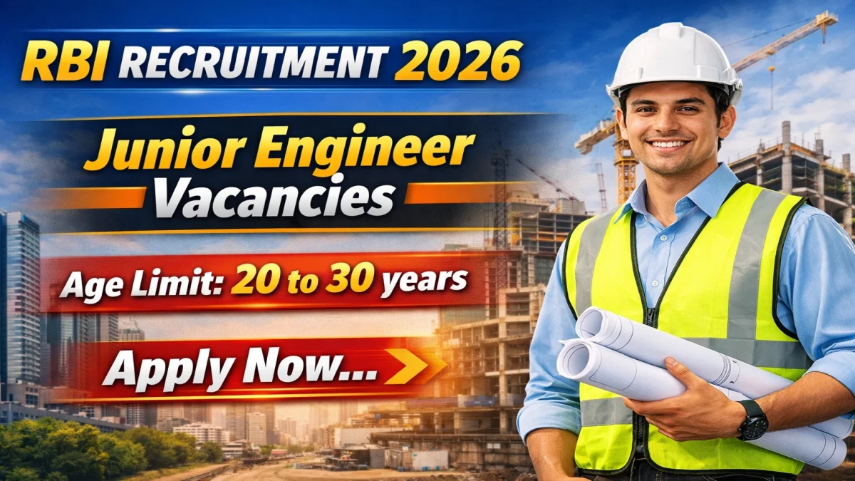 RBI JE Recruitment 2026