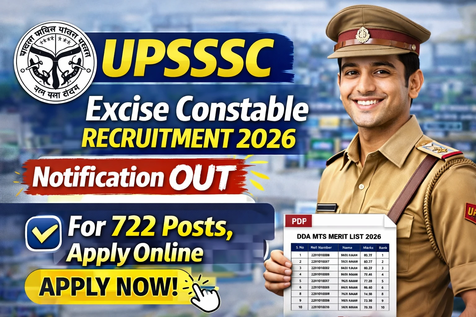 UPSSSC Excise Constable Recruitment 2026