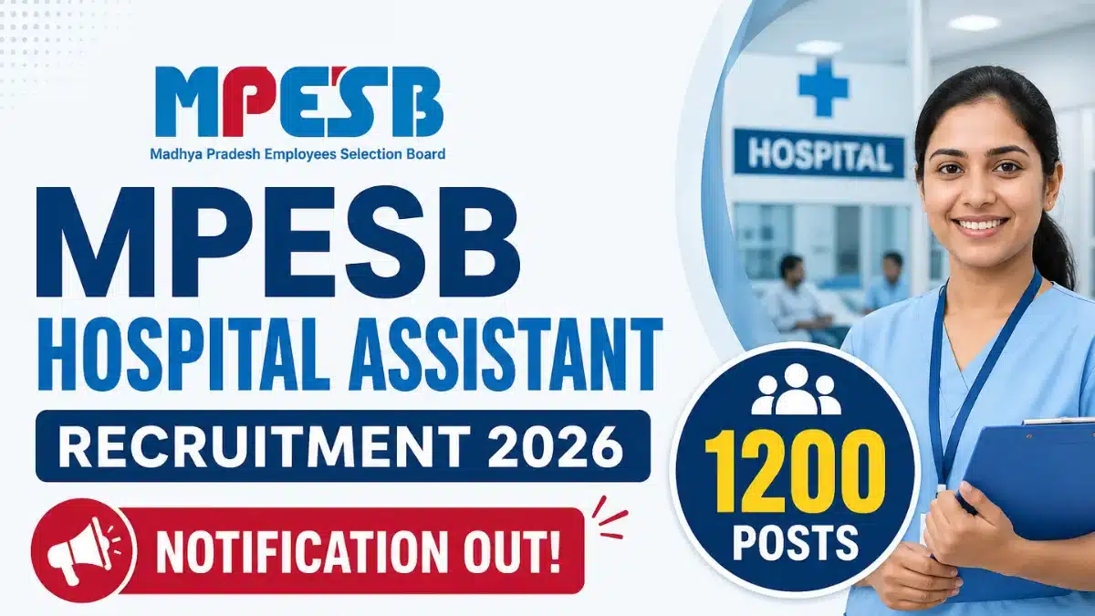 MPESB Hospital Assistant Recruitment 2026