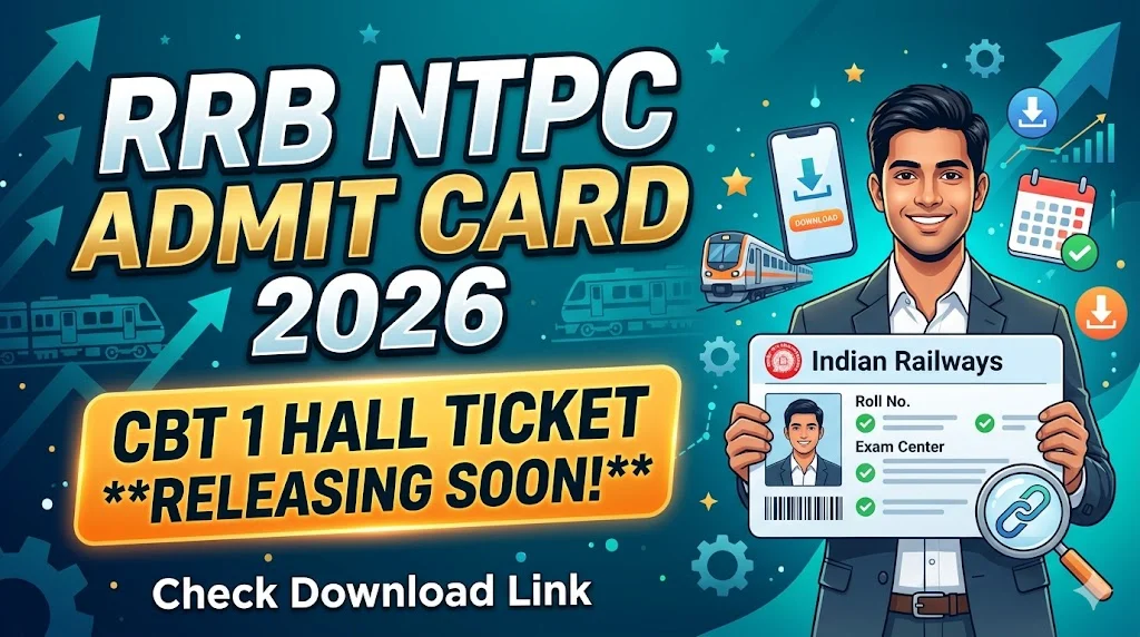 RRB NTPC UG 12th Level Admit Card 2026