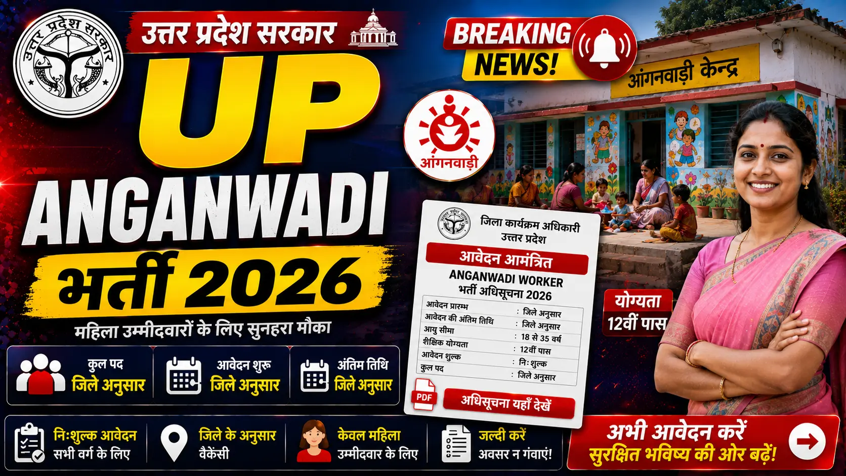 UP Anganwadi Worker Recruitment 2026