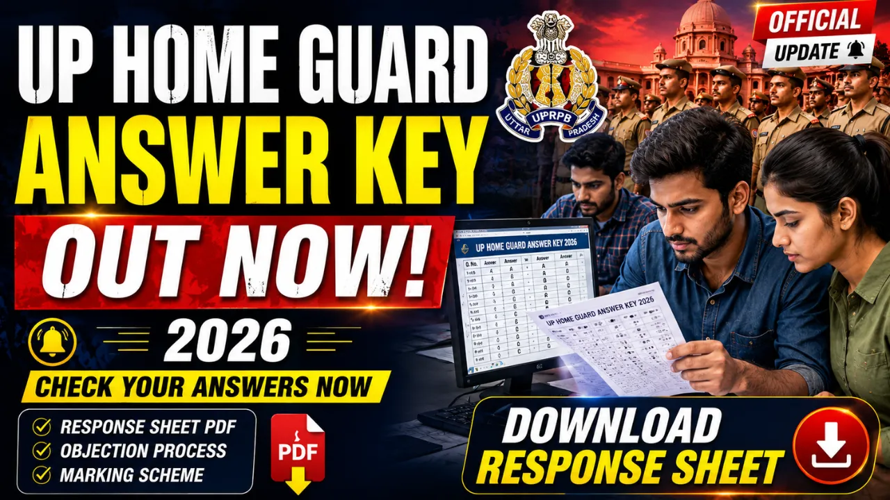 UP Home Guard Answer Key 2026 download